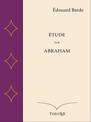 cover image of Étude sur Abraham